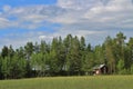 Red house in Norrbotten Royalty Free Stock Photo