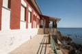 Red house where Falcone, Borsellino, the most important and prestigious personalities in the fight against the mafia in Italy