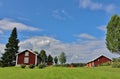 Red houses in Norrbotten