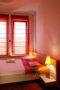 Red Hue Bedroom