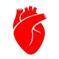 Human heart medical icon Royalty Free Stock Photo