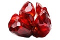 red hyazinth, jacinth, ruby, hyacinth, garnet cutout, png file of isolated cutout precious stone with shadow on transparent