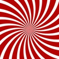 Red Hypnosis Spiral Pattern. Optical illusion.