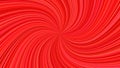 Red hypnotic abstract striped spiral background design from swirling rays Royalty Free Stock Photo