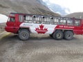 Red Ice Explorer Bus on Athabasca Glacier