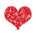 Red Ice Lollies Heart Royalty Free Stock Photo