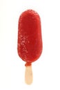 Red ice lolly over white Royalty Free Stock Photo