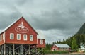 Red Ice Strait Point buildings, Hoonah, Alaska, USA