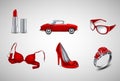 Red icons Royalty Free Stock Photo