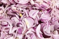 Red indian onion sliced