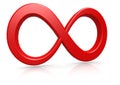 Red infinity Royalty Free Stock Photo