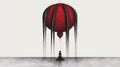 Red Balloon Brian Hickman Art In Gothic Style