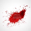 Red ink splatter vector