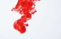 Red ink in water Royalty Free Stock Photo