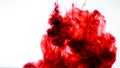 Red ink in water. Abstract Royalty Free Stock Photo