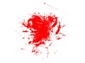 Red ink watercolor paint splatter splash grunge background blot abstract texture splat art spray Royalty Free Stock Photo