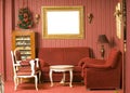 Red interior design Royalty Free Stock Photo