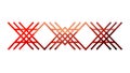 Red Intersecting Lines, Dynamic Abstract Pattern, vector design Generative AI Royalty Free Stock Photo