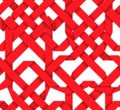 Red interwoven ribbons. Seamless pattern Royalty Free Stock Photo