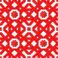 Red interwoven ribbons. Seamless pattern Royalty Free Stock Photo