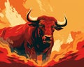 red irritating bull and smoke red irritating bull and smoke irritating bull smoke bull red