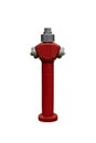 Red isolated hydrant from germany Royalty Free Stock Photo