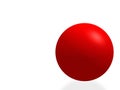 Red isolated sphere Royalty Free Stock Photo