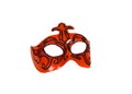 Red italian carnaval mask for perfomance Royalty Free Stock Photo