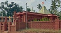 Red Jambha Chira stone Shree Suvarna Ganesh Temple Royalty Free Stock Photo