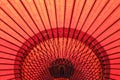 Red Japanese Umbrella Royalty Free Stock Photo