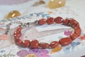 Red Jasper Gemstone Bracelet , Red Jasper is grounding, passion, and protection.