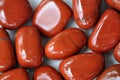 Red Jasper Tumbled Stone Crystal Royalty Free Stock Photo