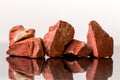 Red Jasper, uncut, crystal Healing Royalty Free Stock Photo