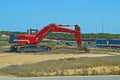 Heavy Plant Machinery - Earth Digger With Tracks Royalty Free Stock Photo