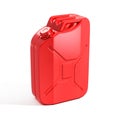 Red jerrycan on white background 3d illustration Royalty Free Stock Photo