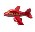 Red jet aircraft 3d illustration Royalty Free Stock Photo