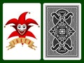 Red Joker playing card Royalty Free Stock Photo