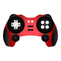 Red joystick icon cartoon vector. Game control Royalty Free Stock Photo