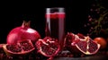 red juice soda drink pomegranate Royalty Free Stock Photo