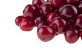 red juicy cherry isolated on white background. Royalty Free Stock Photo