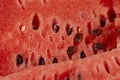 red and juicy pulp of ripe watermelon close-up Royalty Free Stock Photo