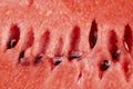 red and juicy pulp of ripe watermelon close-up Royalty Free Stock Photo