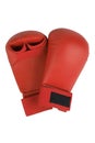 Red karate gloves