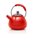 Red kettle Royalty Free Stock Photo