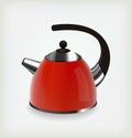 Red kettle Royalty Free Stock Photo