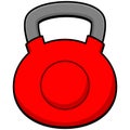 Red Kettle Bell Royalty Free Stock Photo