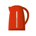 Red kettle vector illustration isolated