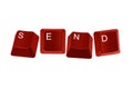 Red keyboard keys Royalty Free Stock Photo