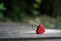 Red keys that are heart shaped, ideas, love, Valentine`s Day Royalty Free Stock Photo