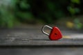 Red keys that are heart shaped, ideas, love, Valentine`s Day Royalty Free Stock Photo